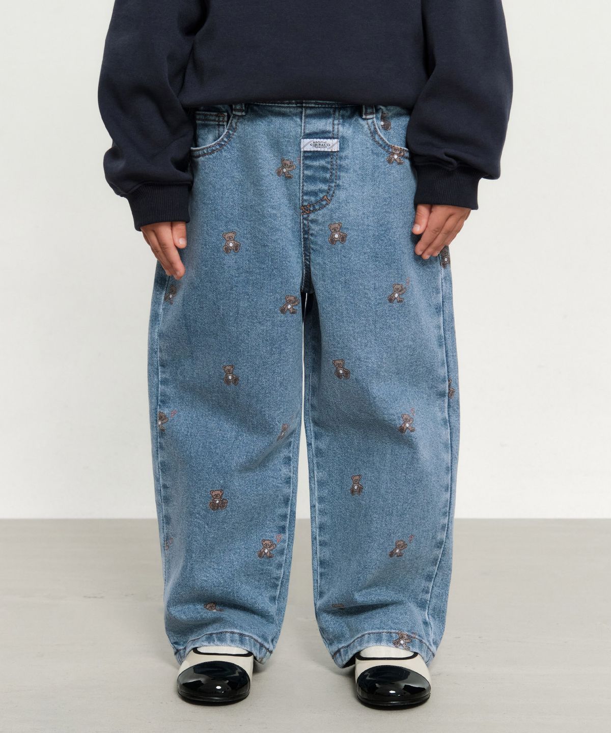 마리떼 키즈(MARITHÉ KIDS) KIDS PRINTED DENIM PANTS blue