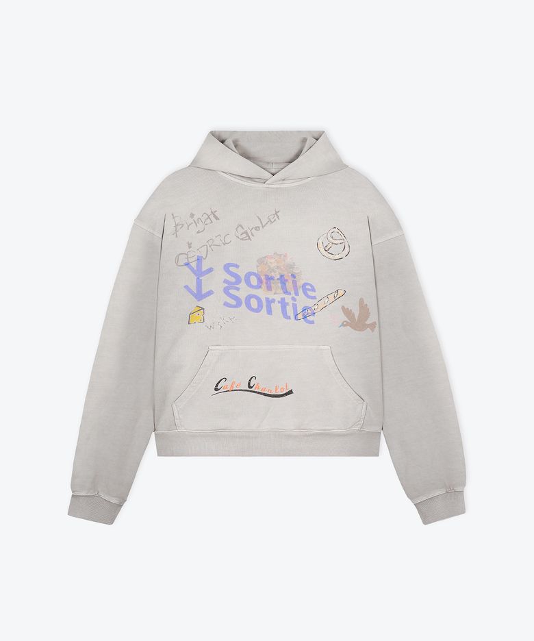 [UNISEX] OVERSIZED SORTIE HOODIE (GREY)