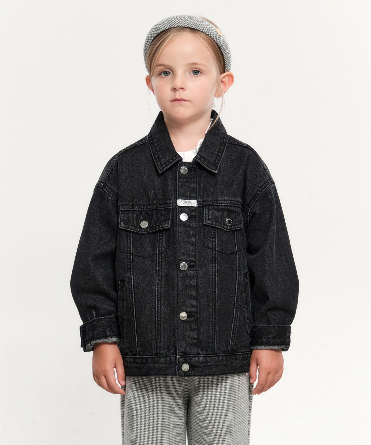 마리떼 키즈(MARITHÉ KIDS) KIDS OVER FIT DENIM TRUCKER JACKET black