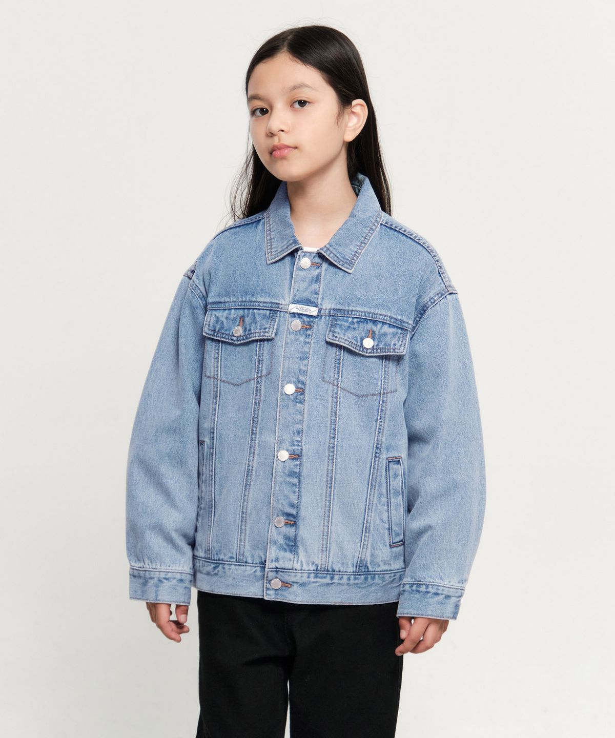 마리떼 키즈(MARITHÉ KIDS) KIDS OVER FIT DENIM TRUCKER JACKET blue