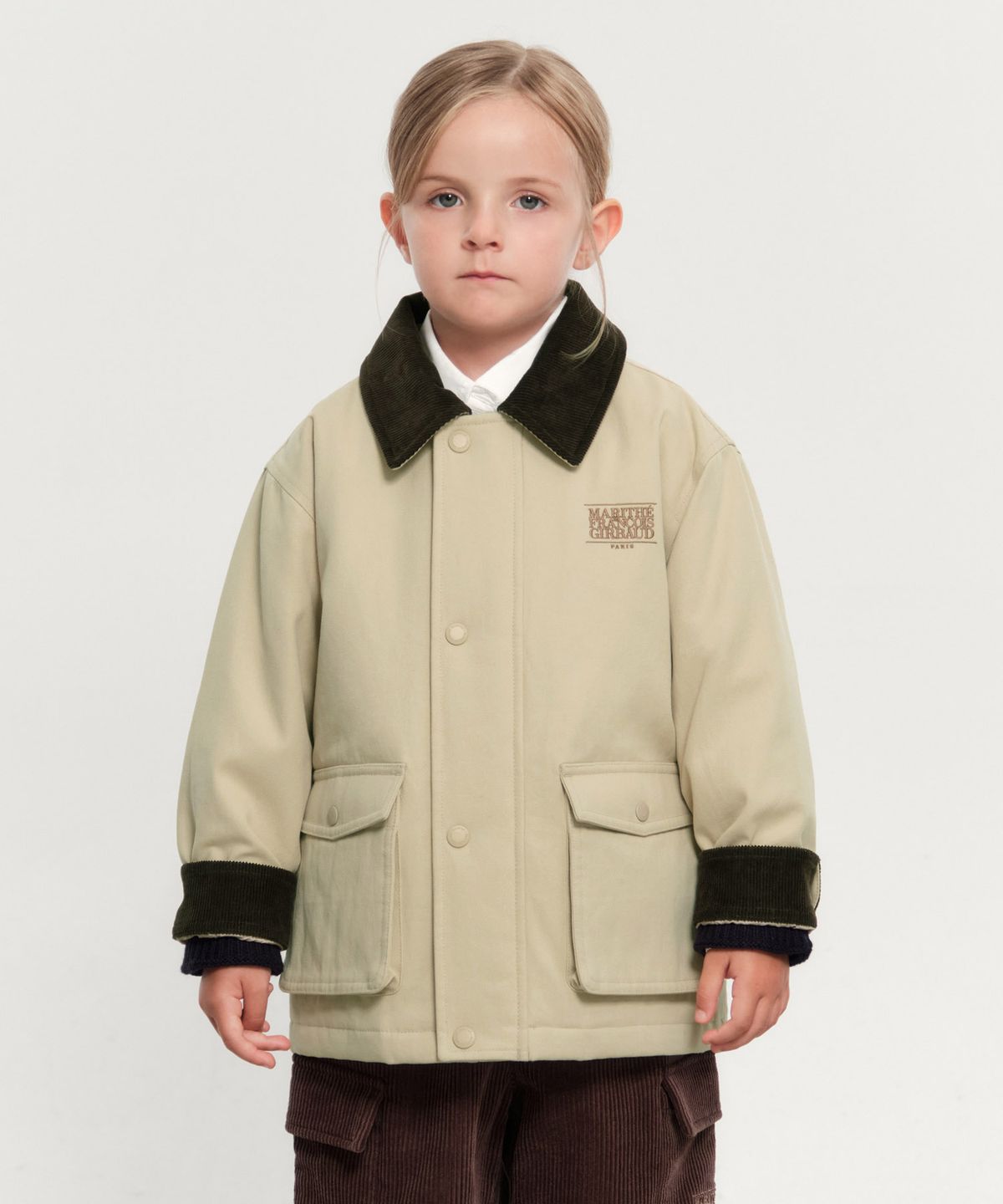 마리떼 키즈(MARITHÉ KIDS) KIDS CLASSIC LOGO HUNTING JACKET beige