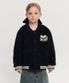 KIDS UNI FLEECE VARSITY JACKET navy