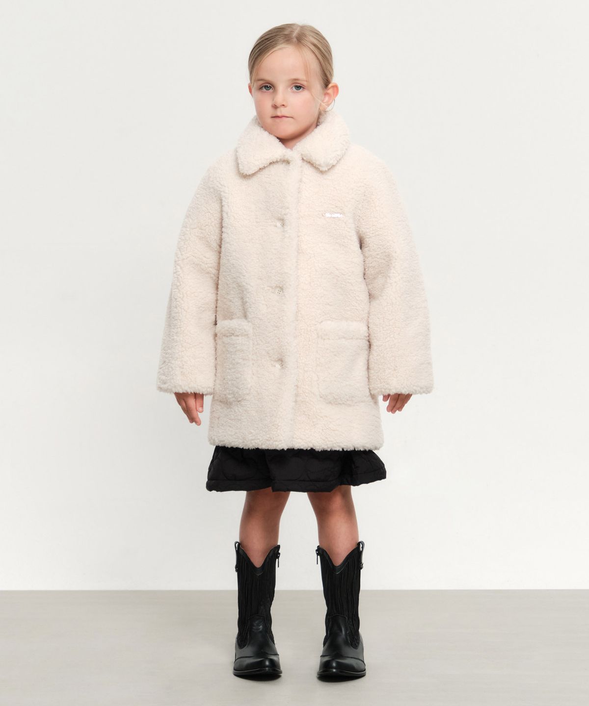 마리떼 키즈(MARITHÉ KIDS) KIDS W TEDDY BEAR COAT ivory