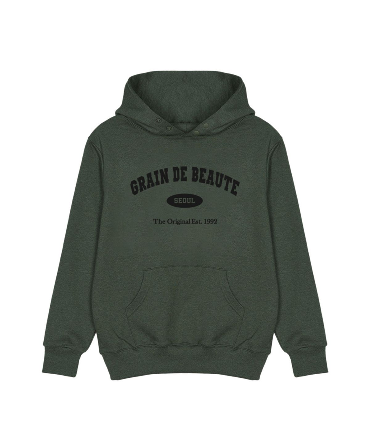그랭드보떼(GRAIN DE BEAUTE) 1992 Arch Logo Hoody [GREEN]