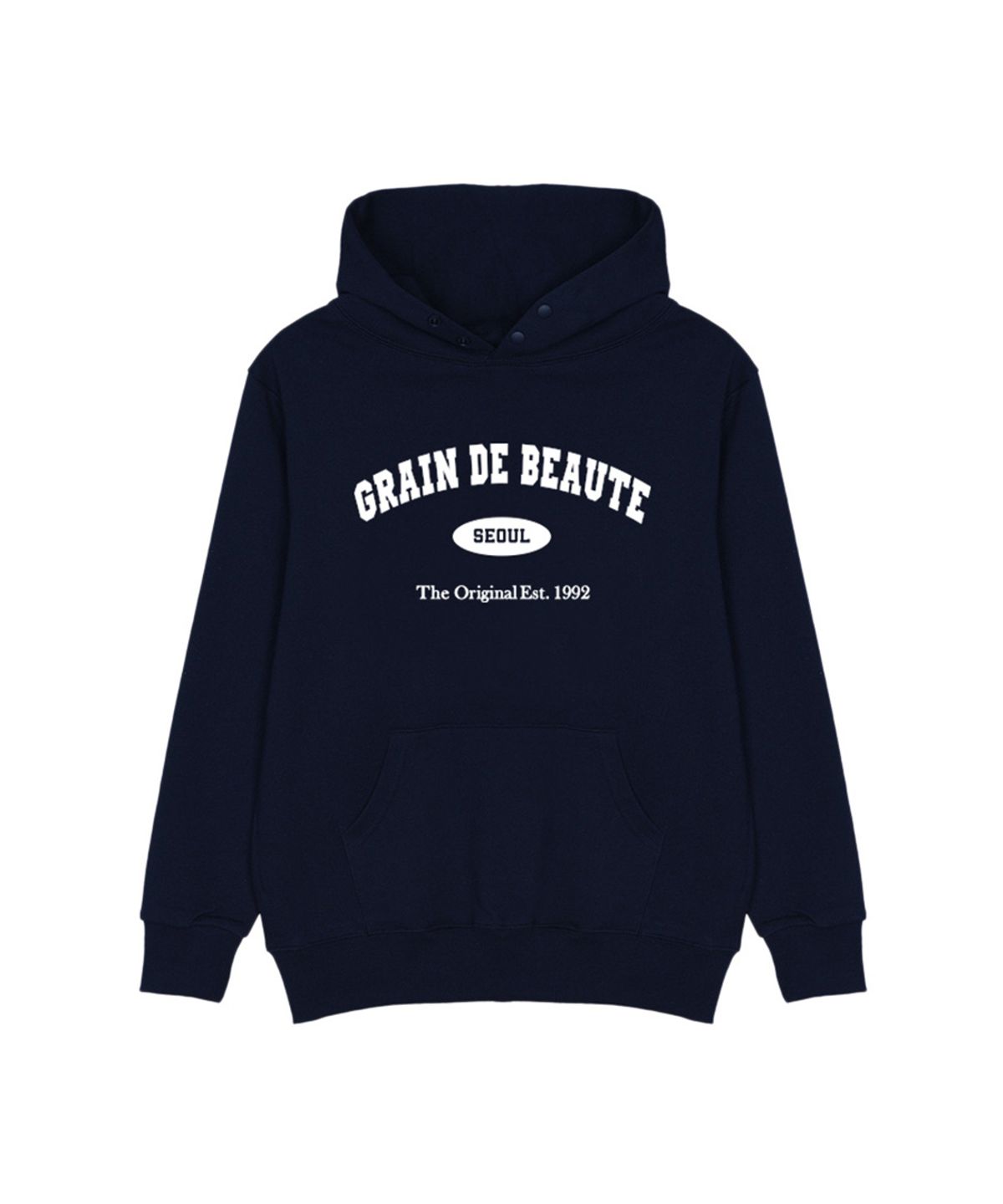그랭드보떼(GRAIN DE BEAUTE) 1992 Arch Logo Hoody [NAVY]