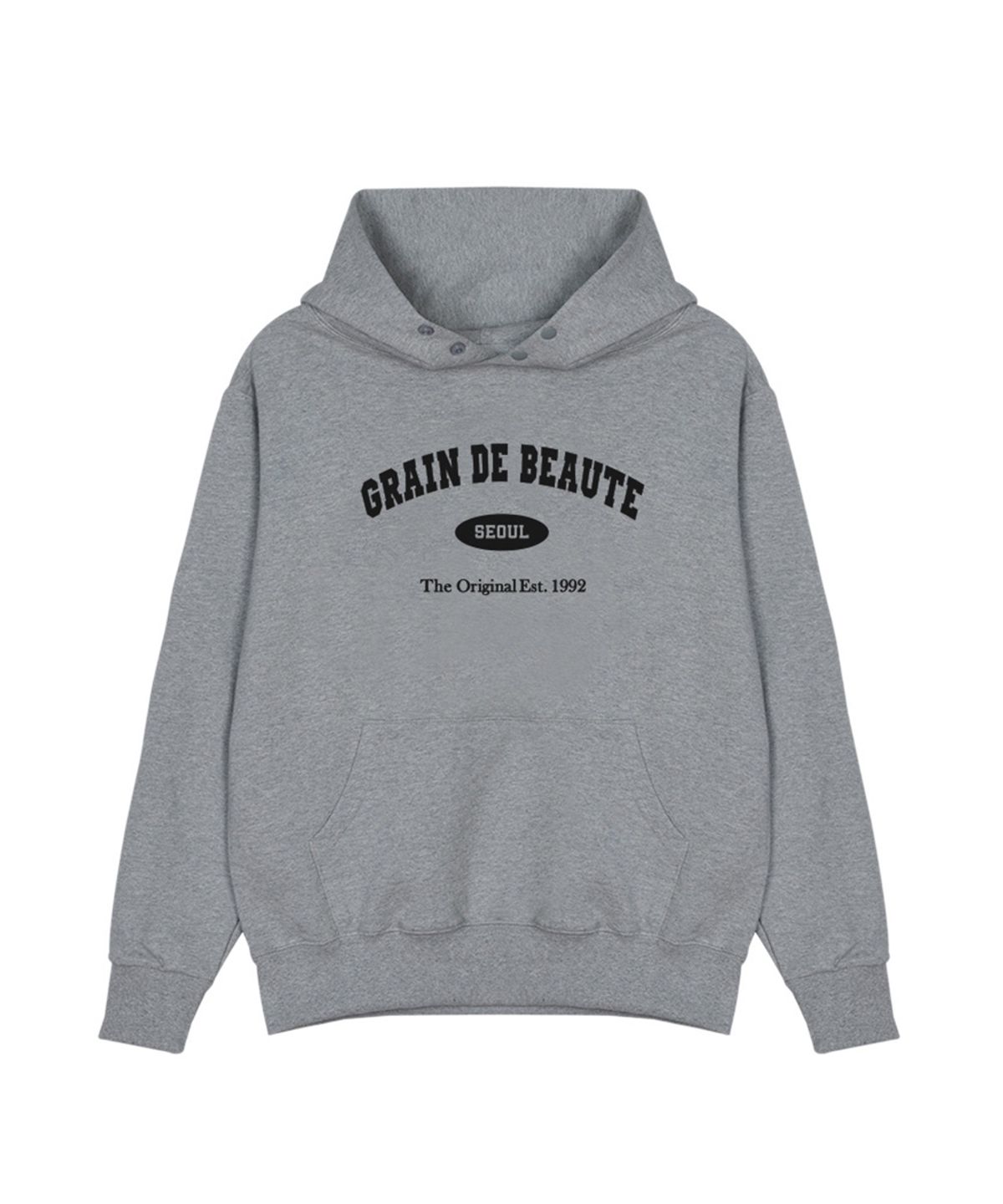 그랭드보떼(GRAIN DE BEAUTE) 1992 Arch Logo Hoody [GRAY]