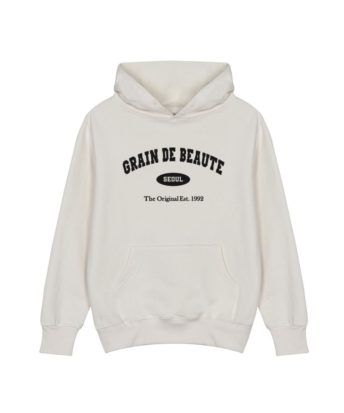 그랭드보떼(GRAIN DE BEAUTE) 1992 Arch Logo Hoody [IVORY]