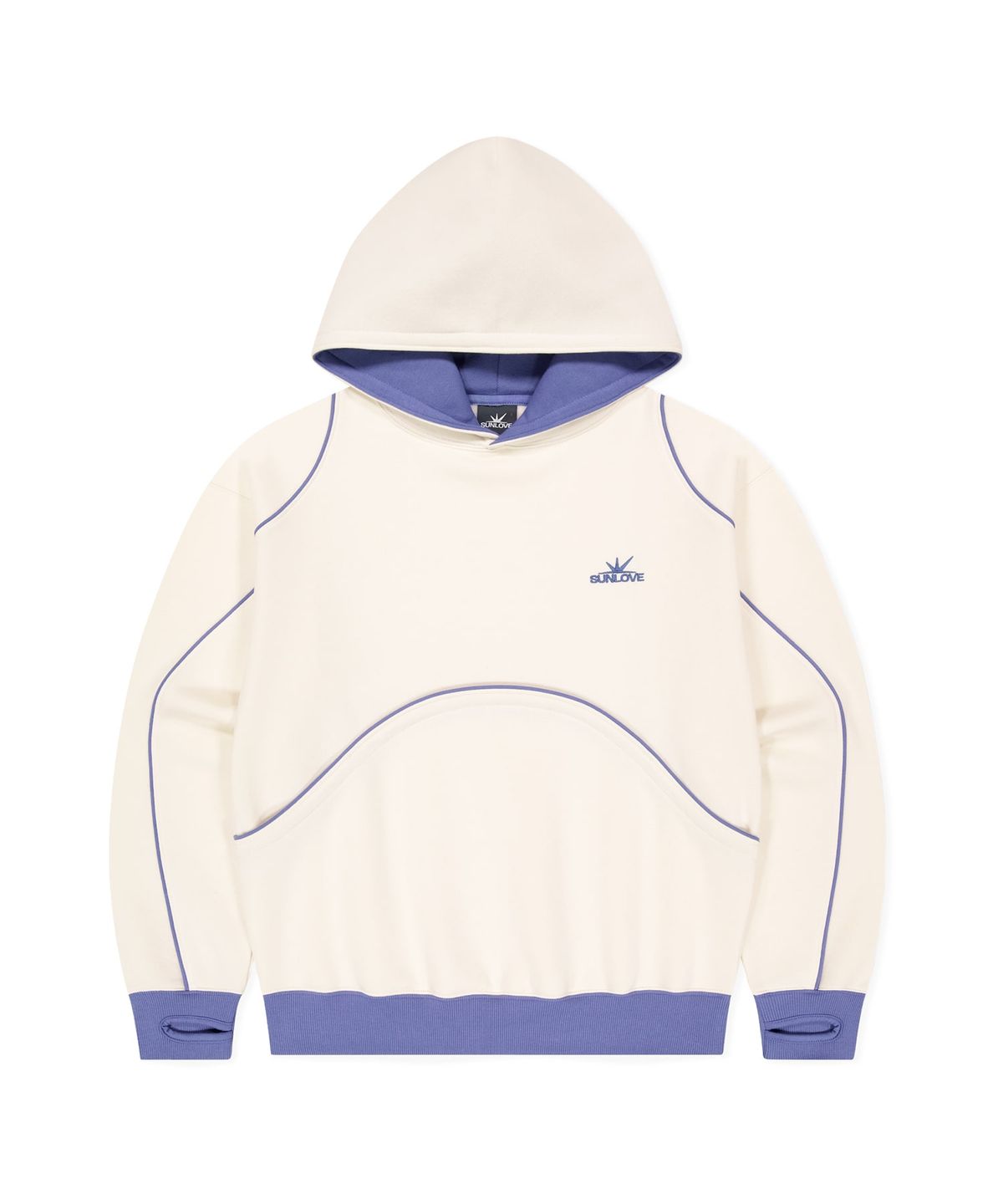 썬러브투어(SUNLOVETOUR) Crescent Brushed Hoodie Ivory