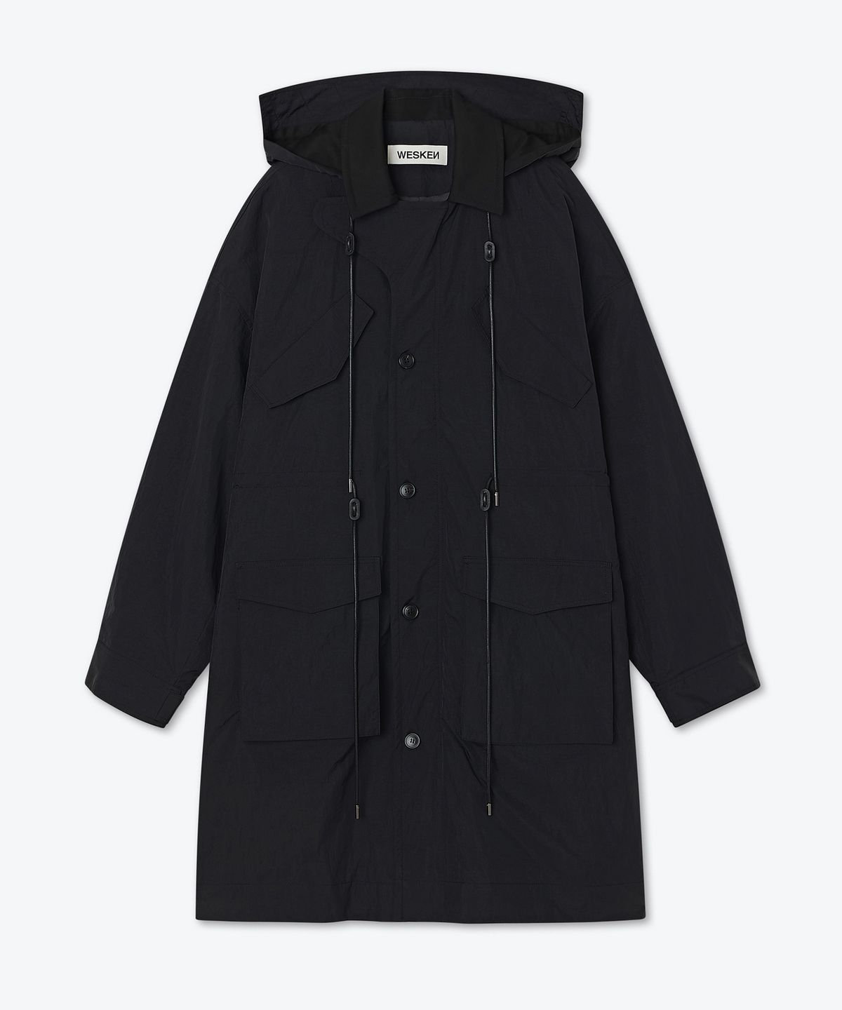 웨스켄(WESKEN) LAYERED FIELD PARKA (BLACK)