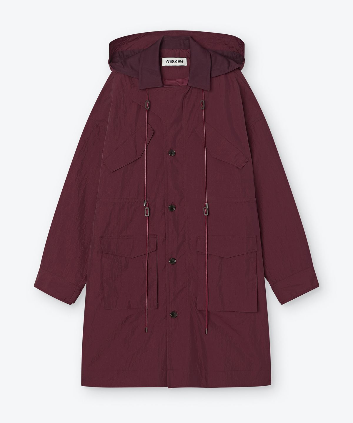 웨스켄(WESKEN) LAYERED FIELD PARKA (BURGUNDY)