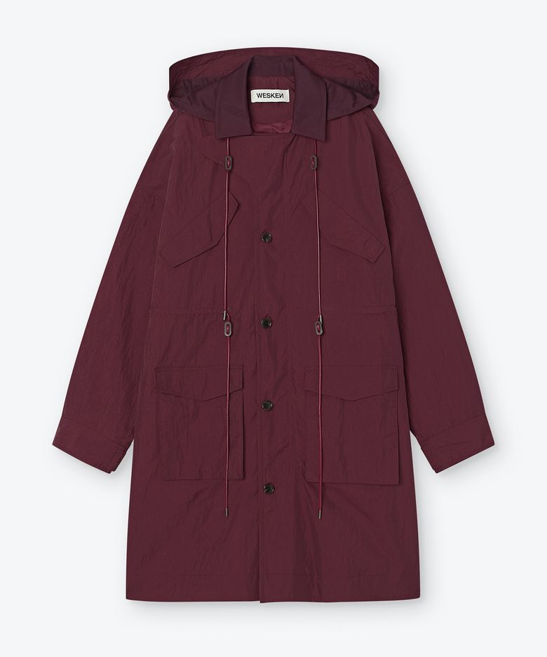 LAYERED FIELD PARKA (BURGUNDY)