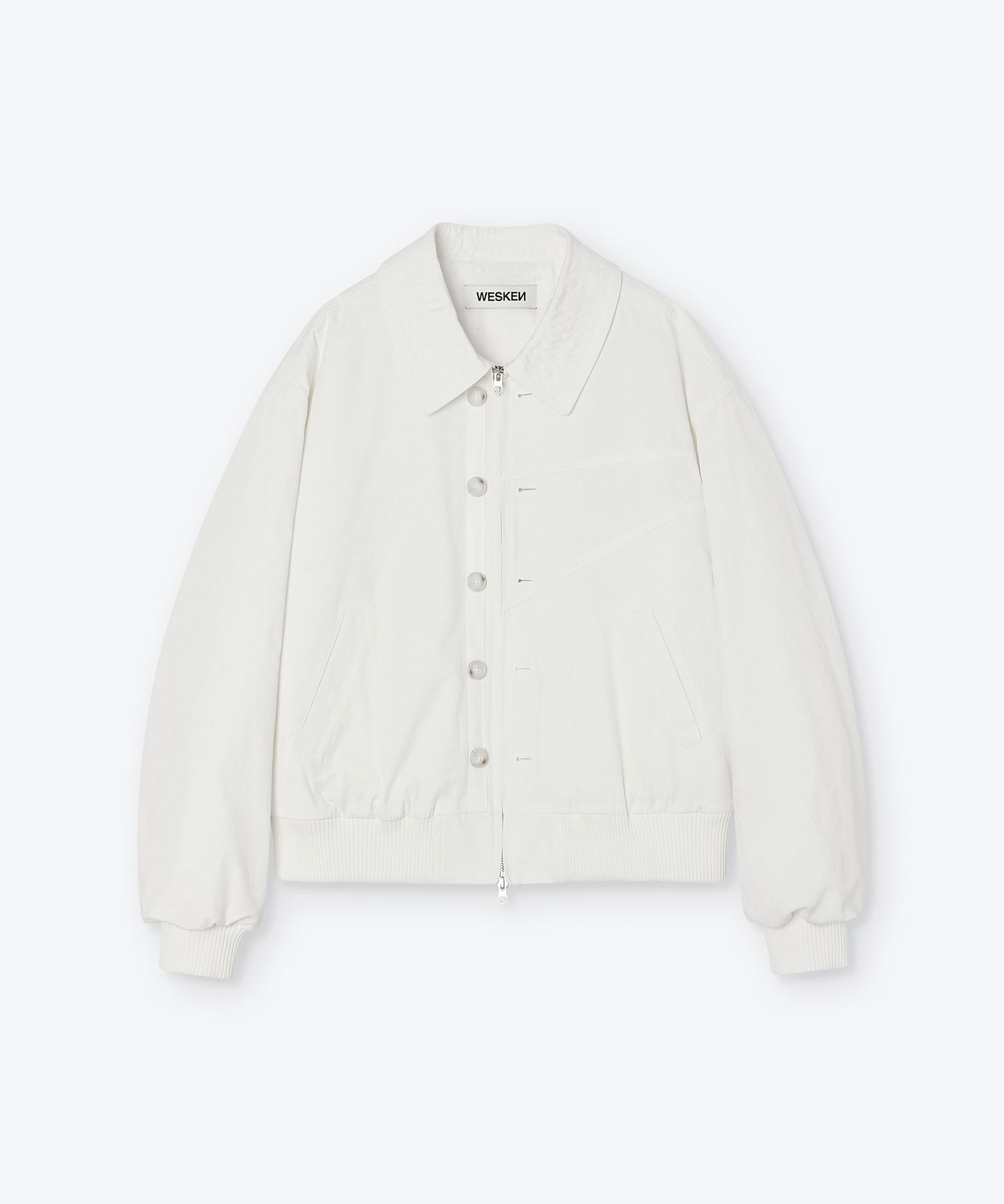 ma...w...様 ブルゾン Mオフ白 MUSINSA公式 | WESKEN WASHED COTTON PANELLED JACKET (OFF WHITE)