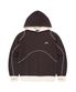 Crescent Brushed Hoodie Brown