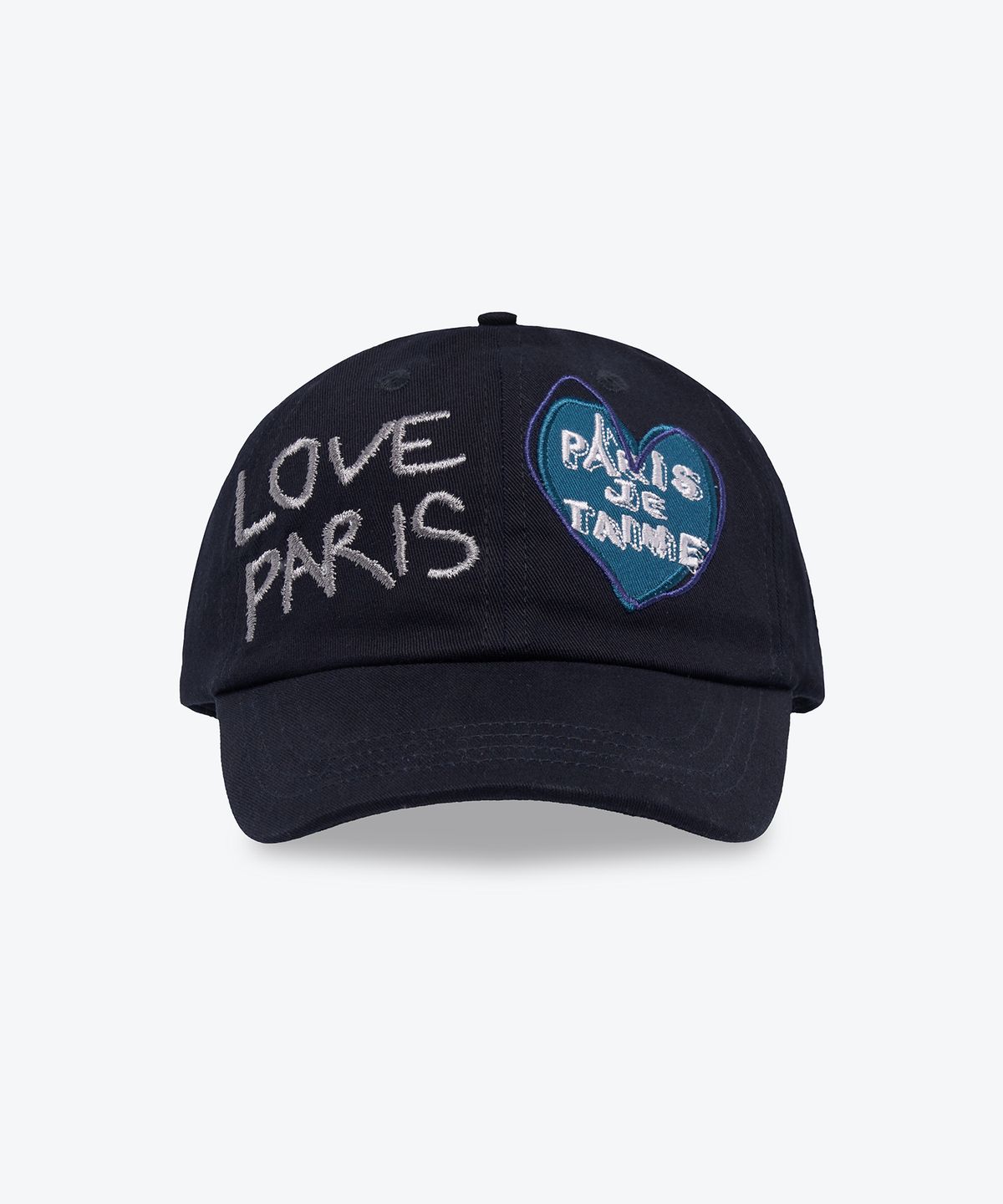 웨스켄(WESKEN) LOVE PARIS WASHED BALL CAP (NAVY)