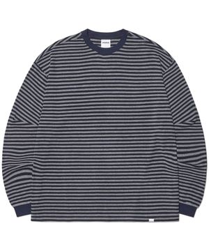 NM BORDER LONG SLEEVE TEE - DARK NAVY
