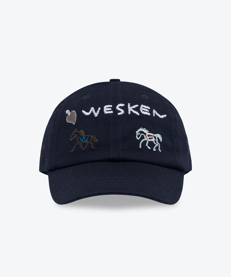 MERRY GO AROUND WASHED BALL CAP (NAVY)