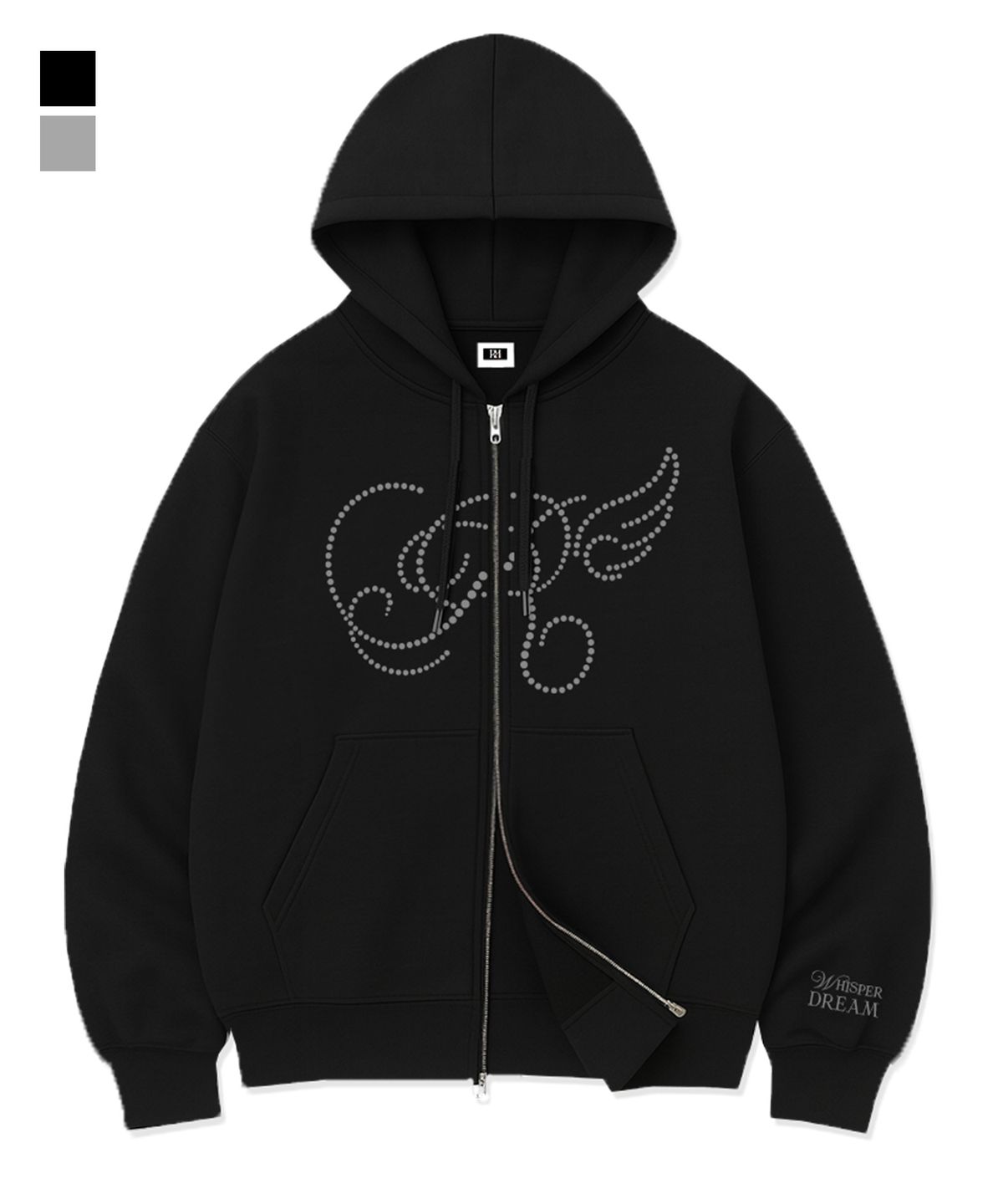 랜덤오프(RANDOMOFF) R DOT WING OVER FIT 2-WAY ZIP-UP (2color)