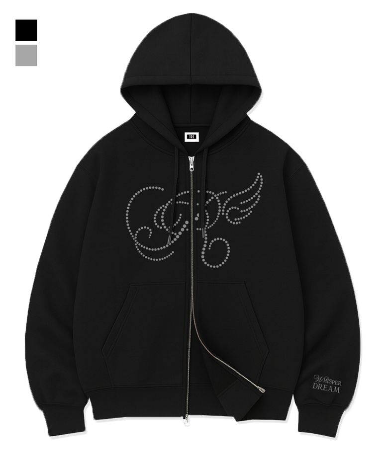 R DOT WING OVER FIT 2-WAY ZIP-UP (2color)
