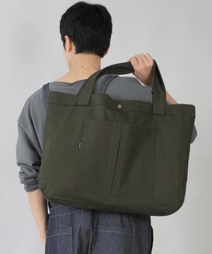 라운드 볼륨 카고포켓 에코백 RVC-145 카키