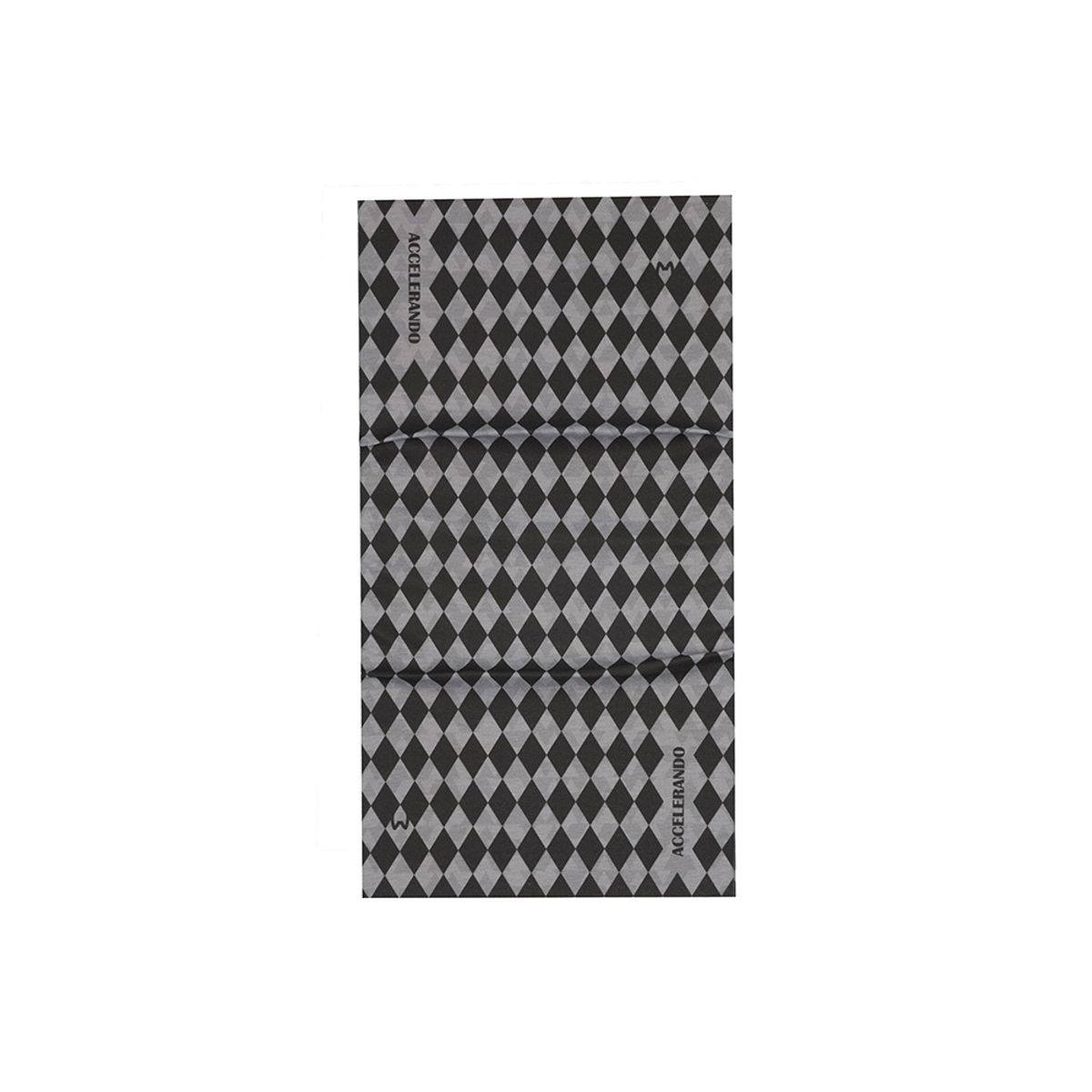 아첼레란도(ACCELERANDO) TM04GY-BK 아가일 체크 투블라 마스크 Grey-black