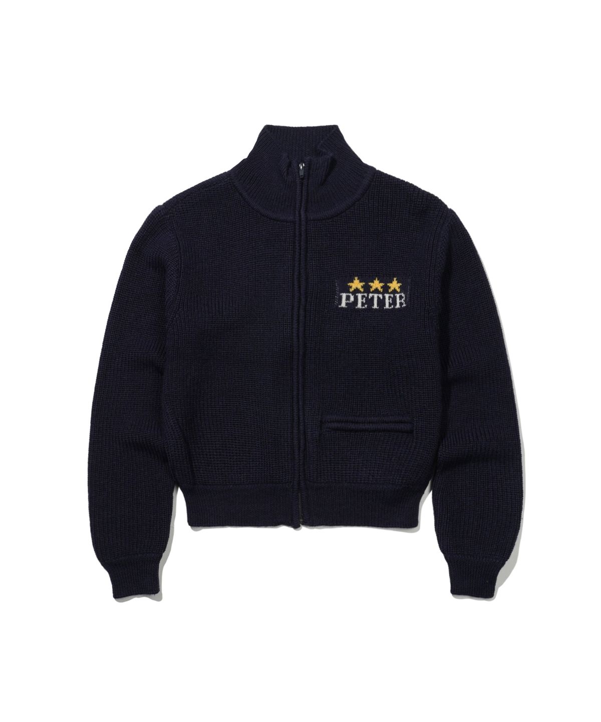 마이네임이즈피터(MYNAMEISPETER) (W) PETER STAR KNIT ZIP UP - NAVY