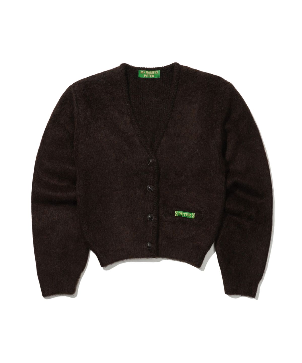 마이네임이즈피터(MYNAMEISPETER) (W) PETER BRUSHED CARDIGAN - BROWN