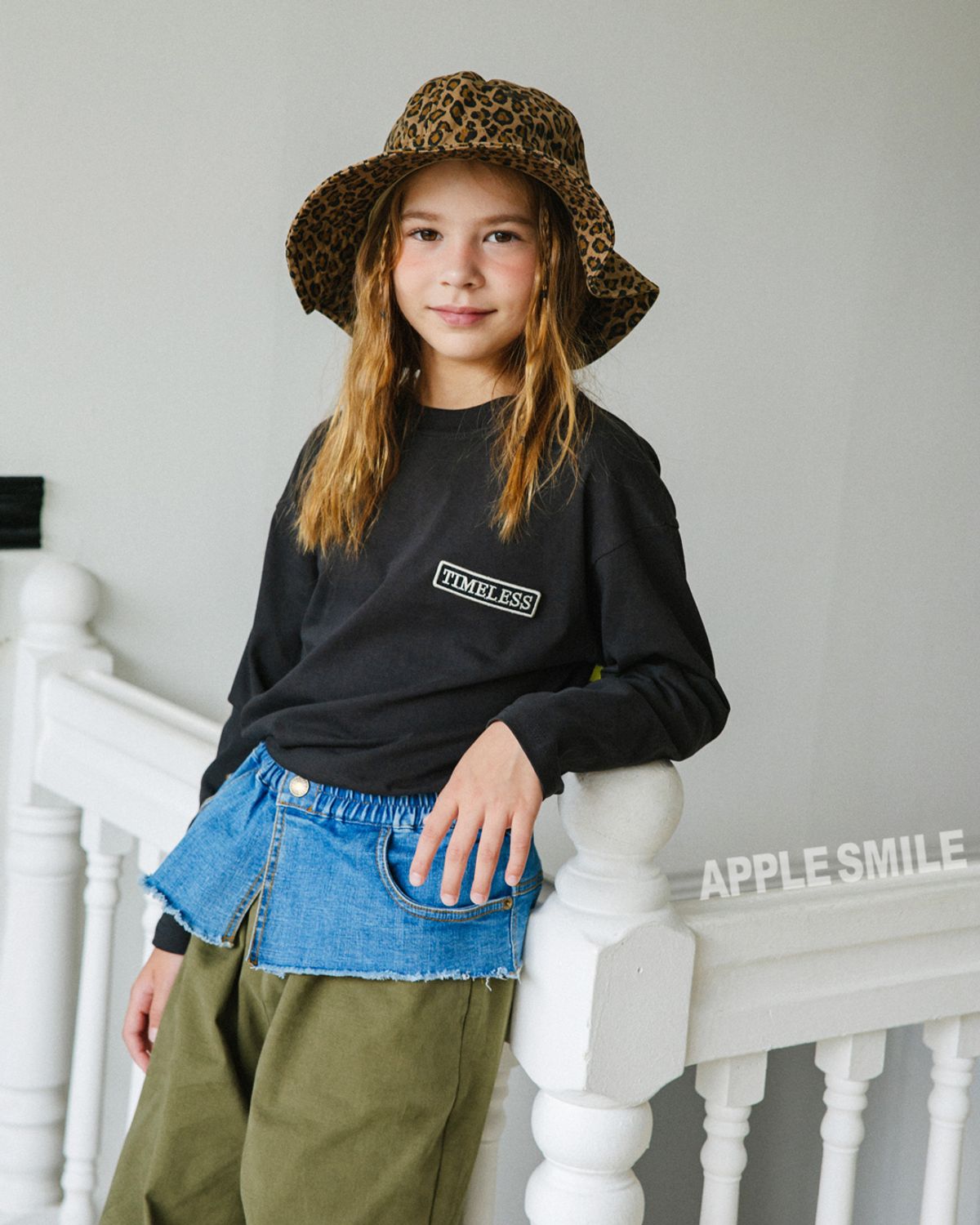 애플스마일(APPLESMILE) 레이어드 청 데님