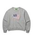 (W) USA FLAG APPLIQUE SWEATSHIRT - GRAY