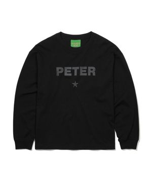 PETER STAR LONG SLEEVE T-SHIRT - BLACK