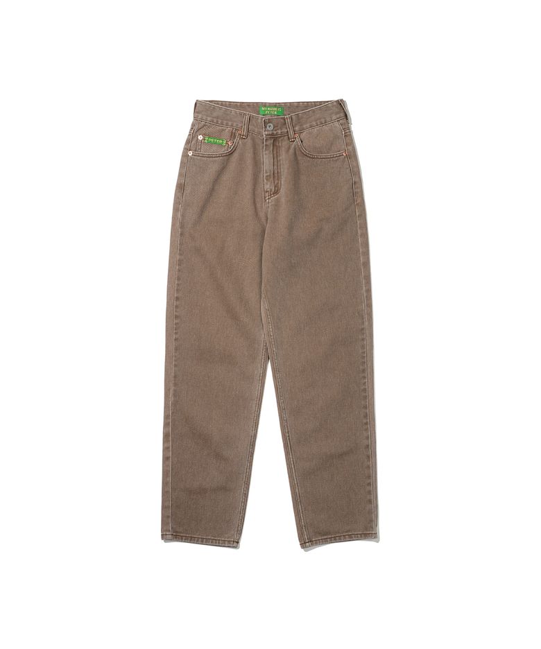(W) PETER DENIM PANTS - BEIGE
