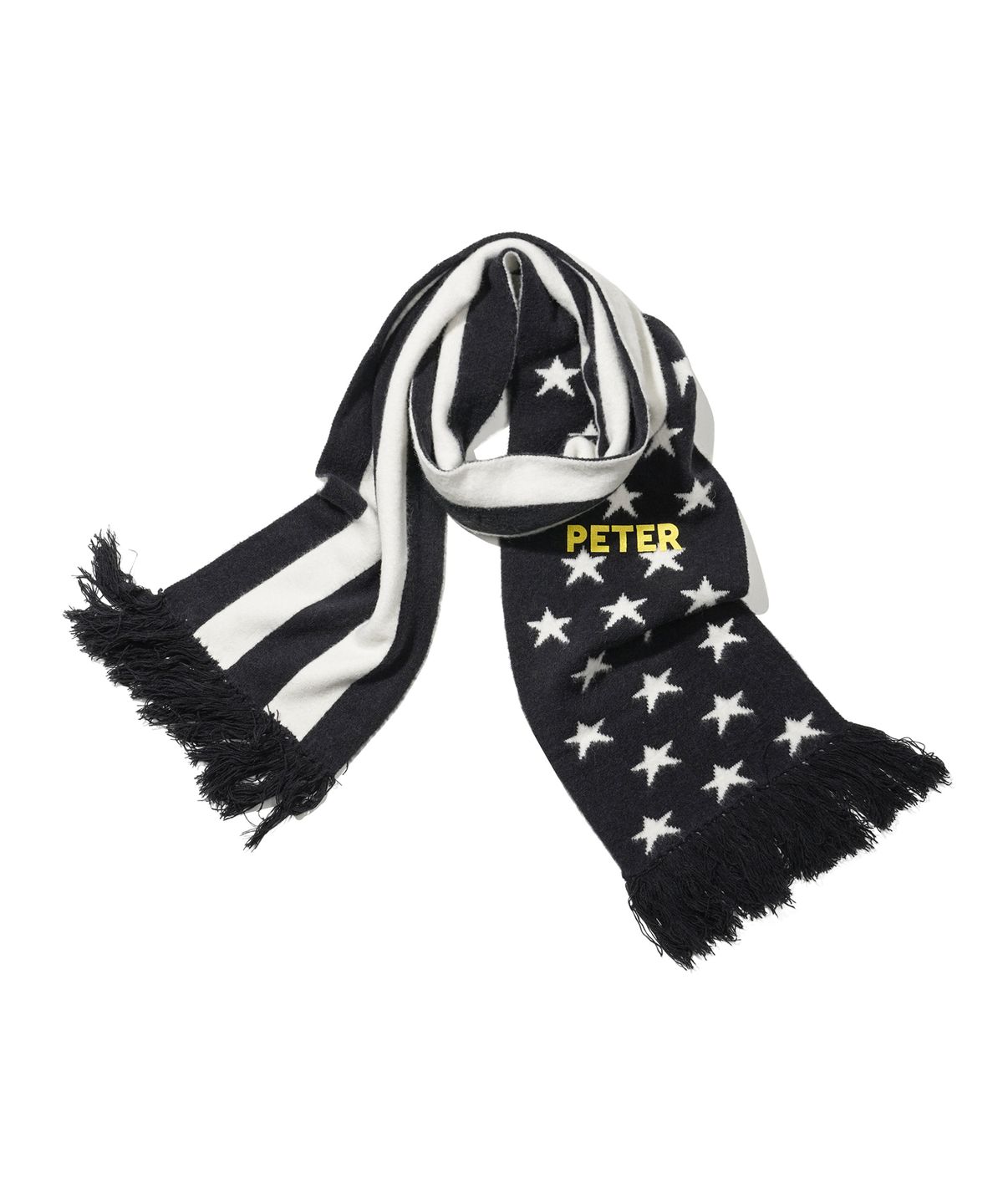 마이네임이즈피터(MYNAMEISPETER) PETERS USA FLAG MUFFLER - BLACK