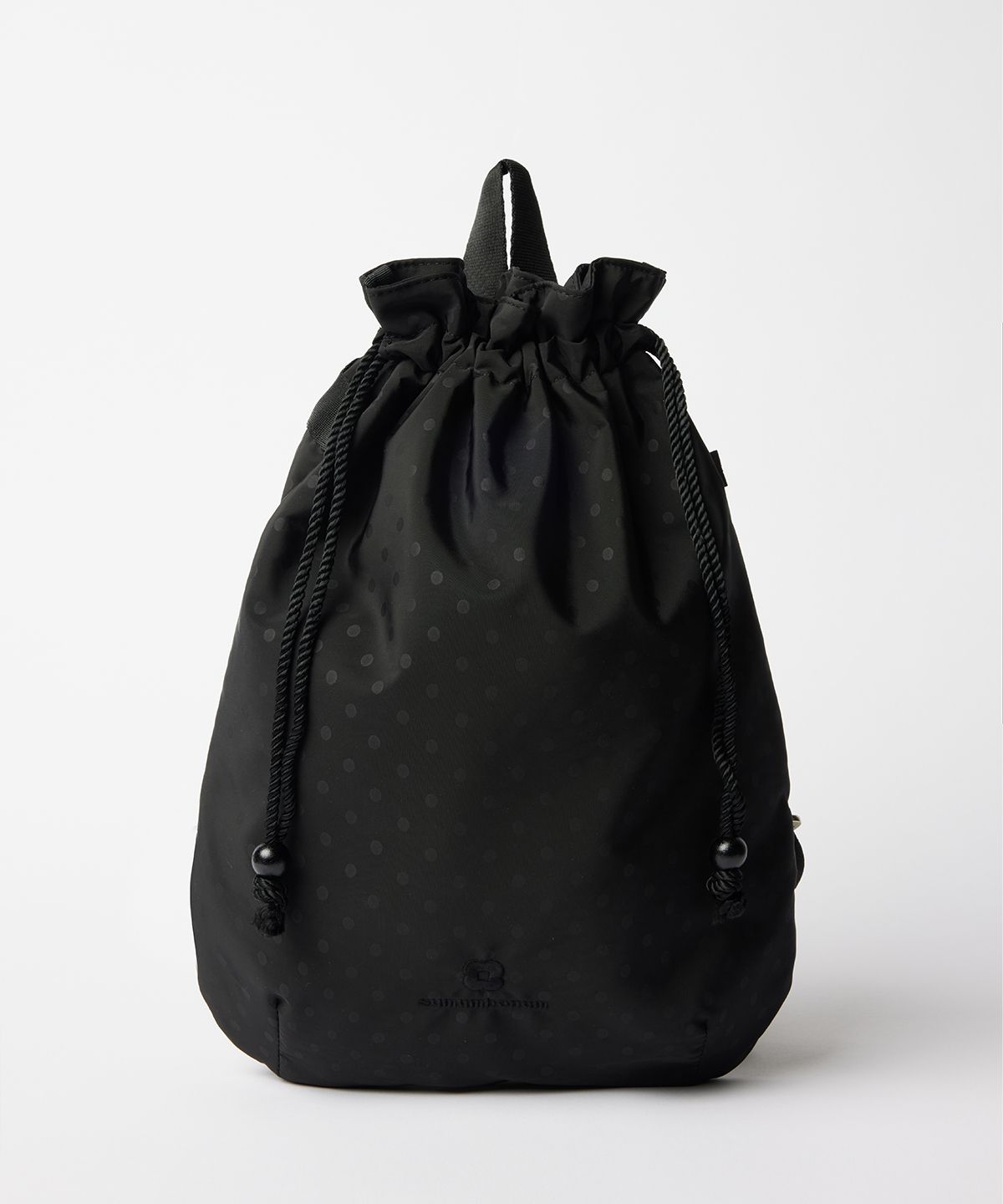 수뭄보눔(SUMUMBONUM) Dot string backpack [Black]