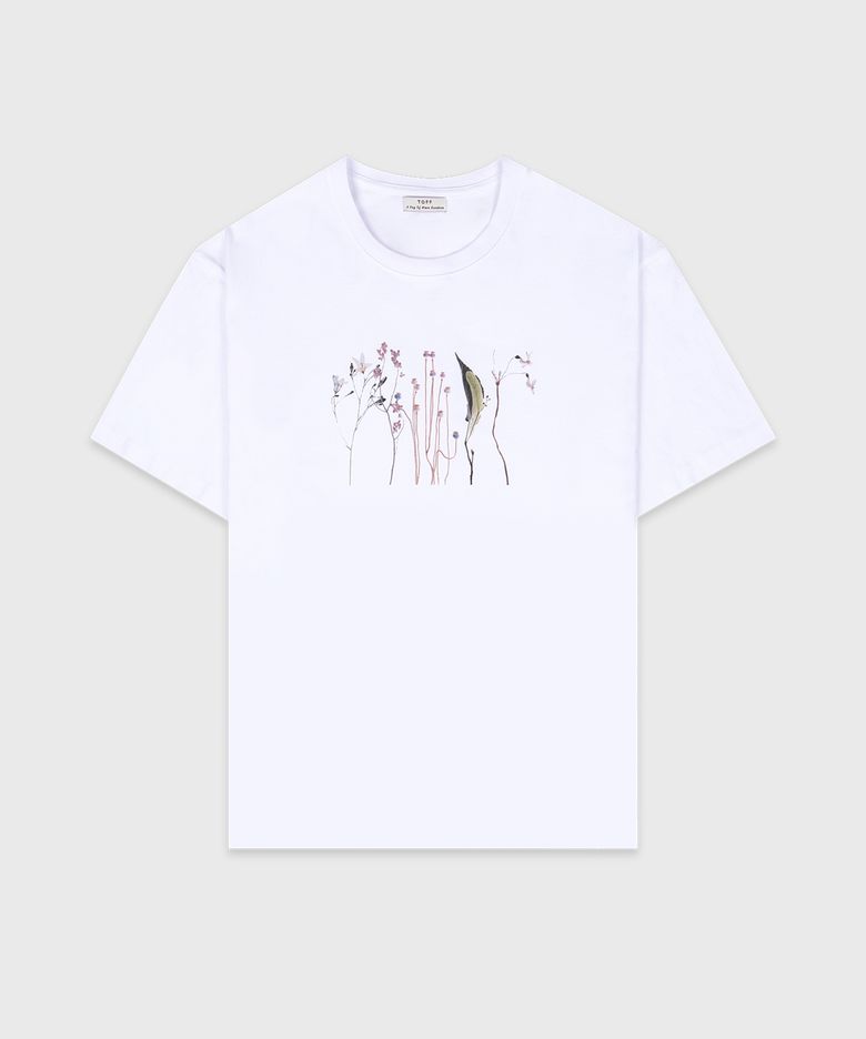 Dry flower t-shirt (White)