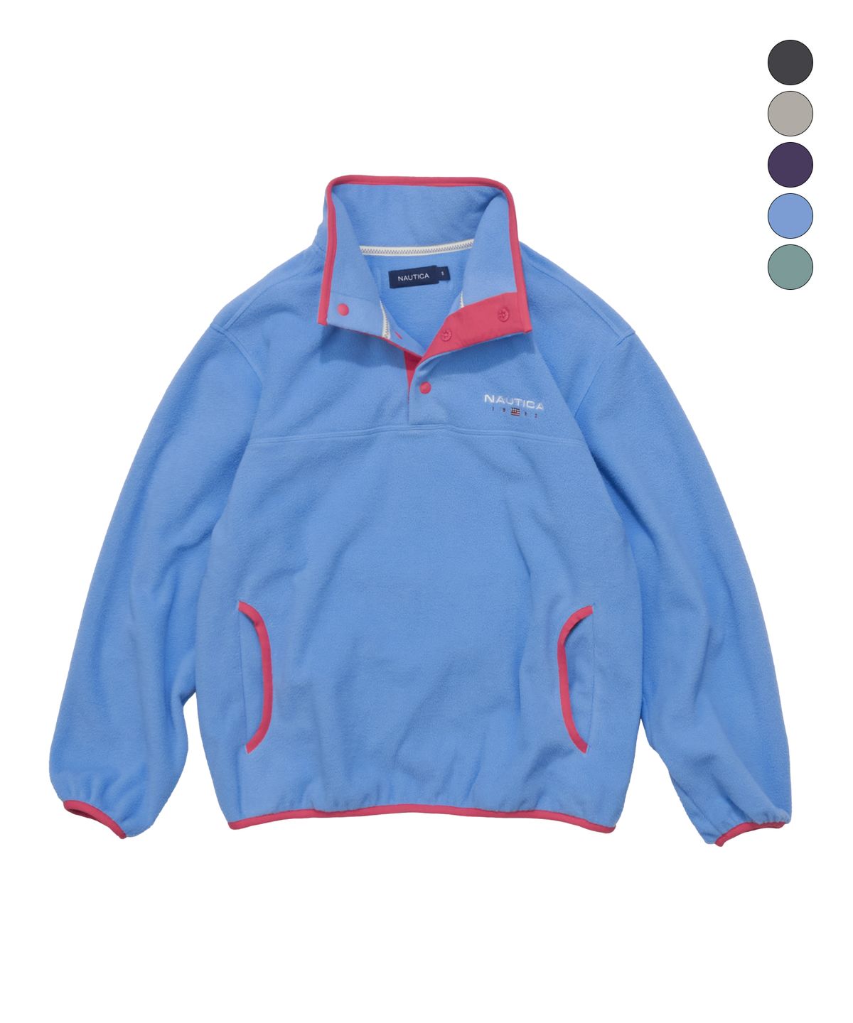 노티카(NAUTICA) 83플래그 폴라 버튼 풀오버(5colors) NFL2366