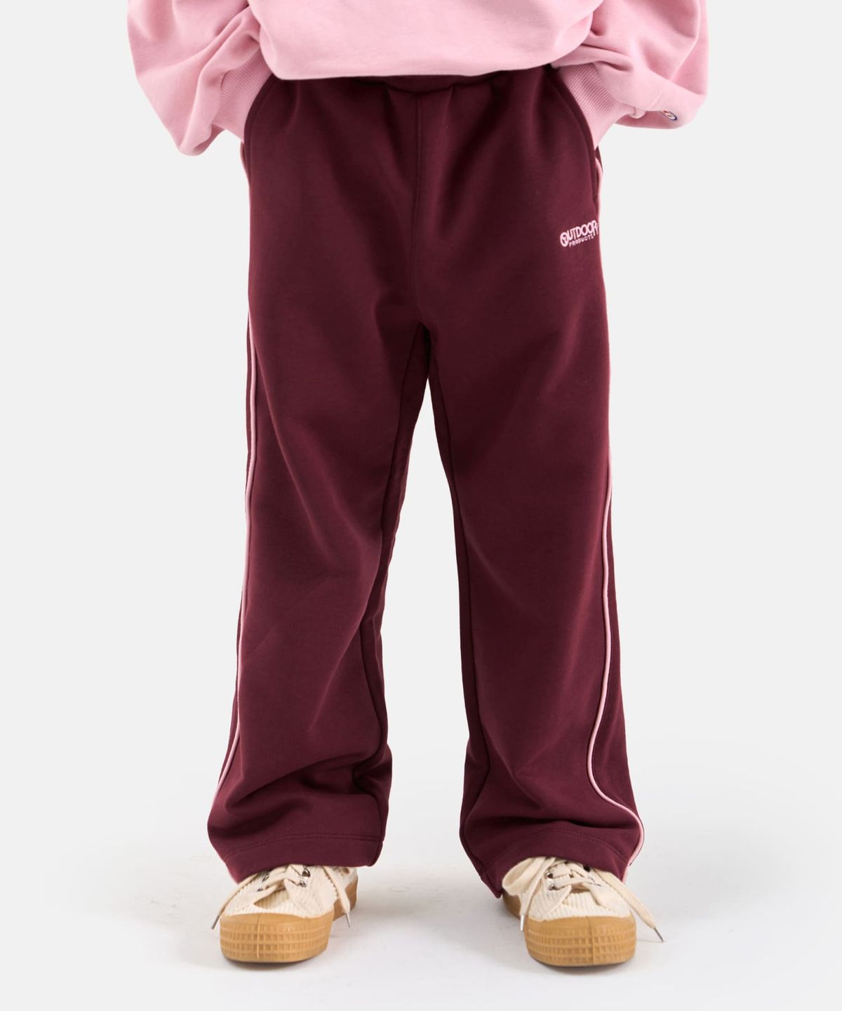아웃도어 프로덕츠 키즈(OUTDOOR PRODUCTS KIDS) 여아 세미와이드 팬츠 (버건디) OD253BPT74_BUG