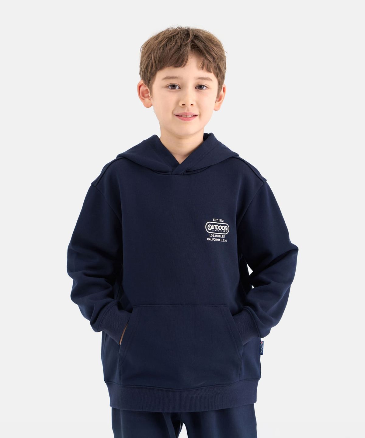 아웃도어 프로덕츠 키즈(OUTDOOR PRODUCTS KIDS) 에센셜 백그래픽 후드티 (다크 네이비) OD253IHD17_DNY