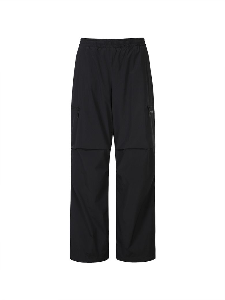 여성 메쉬기모 트레이닝 스트링 팬츠 (BLACK)