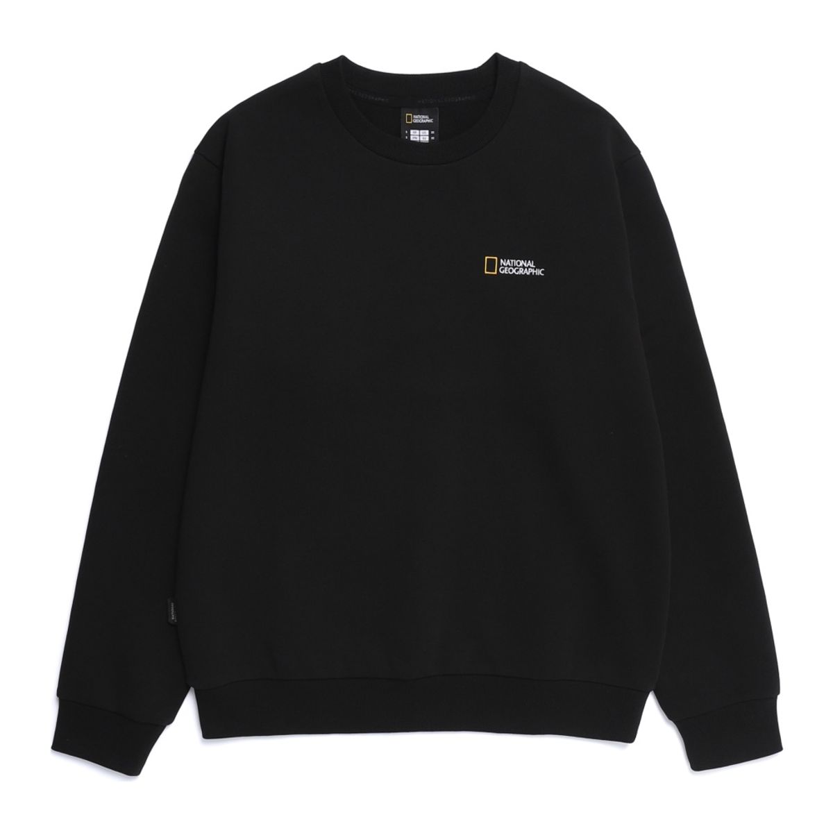 내셔널지오그래픽(NATIONALGEOGRAPHIC) N253USW910 폴하스 스몰로고 맨투맨 BLACK