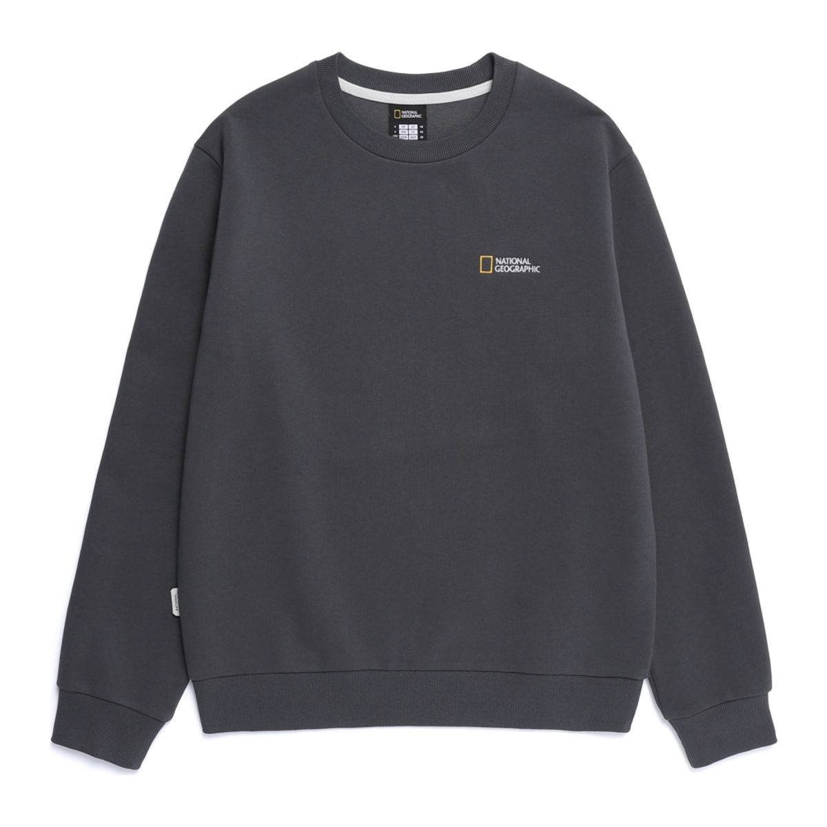내셔널지오그래픽(NATIONALGEOGRAPHIC) N253USW910 폴하스 스몰로고 맨투맨 GREY