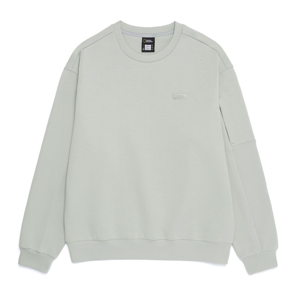 내셔널지오그래픽(NATIONALGEOGRAPHIC) N253USW230 카니 소매포켓 맨투맨 LIGHT KHAKI