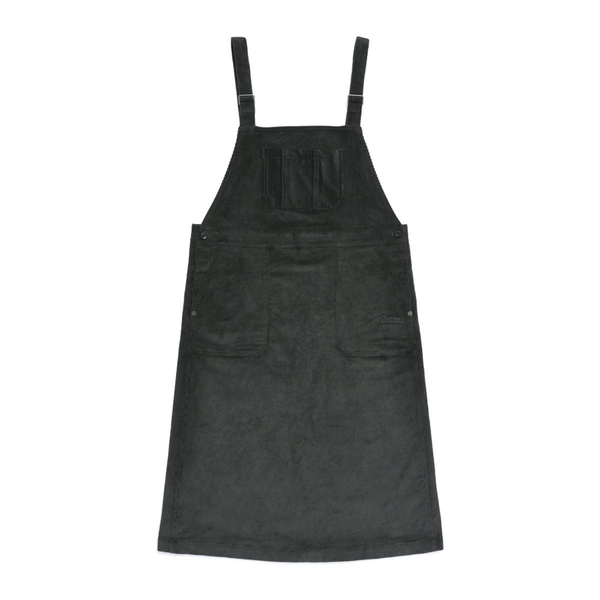 내셔널지오그래픽(NATIONALGEOGRAPHIC) N254WOP970 여성 코듀로이 오버롤 원피스 WOOD GREY