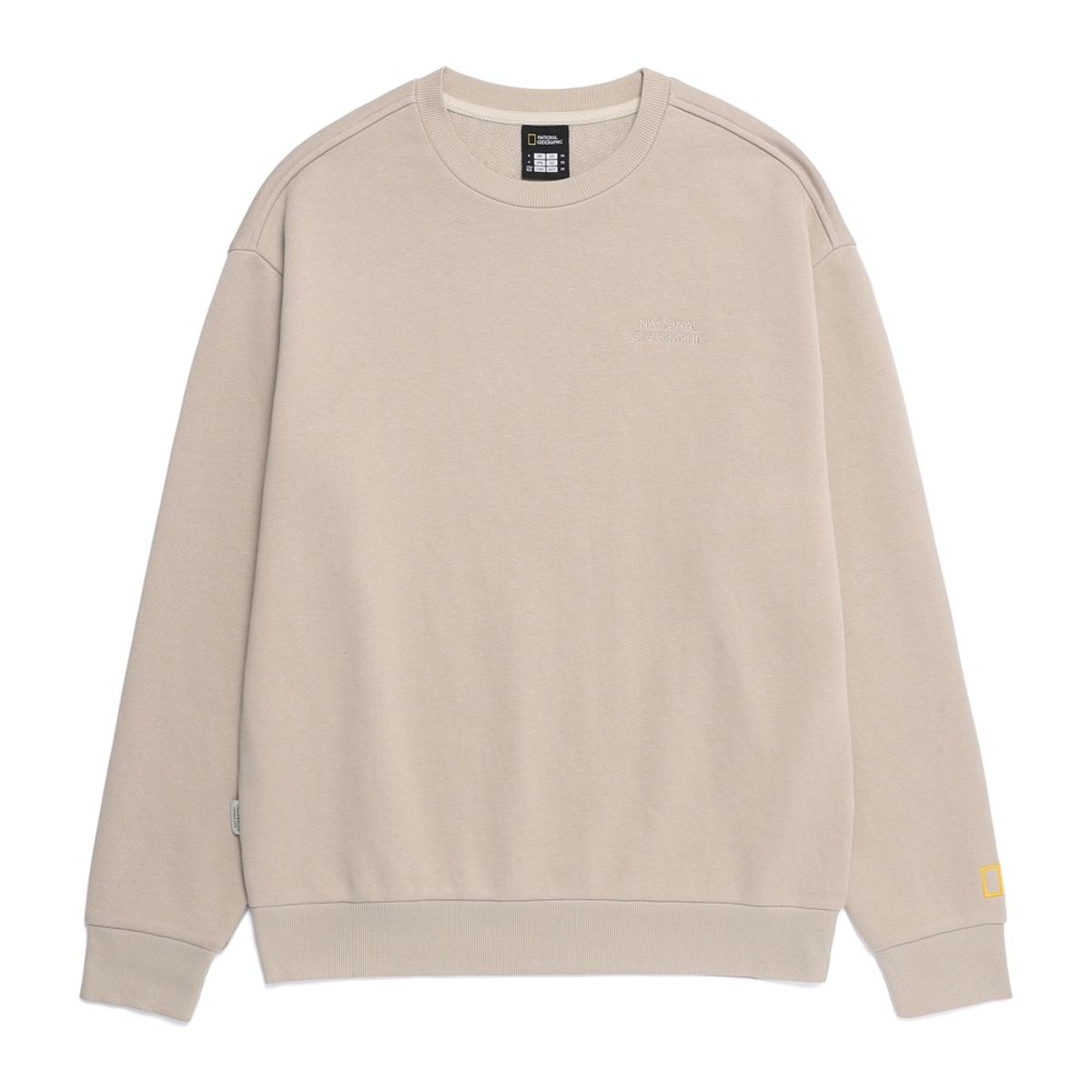 내셔널지오그래픽(NATIONALGEOGRAPHIC) N253USW930 동물 그래픽 맨투맨 MOURNING BEIGE