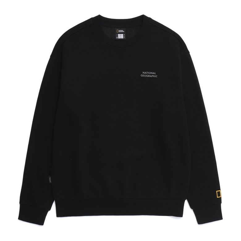 N253USW930 동물 그래픽 맨투맨 BLACK