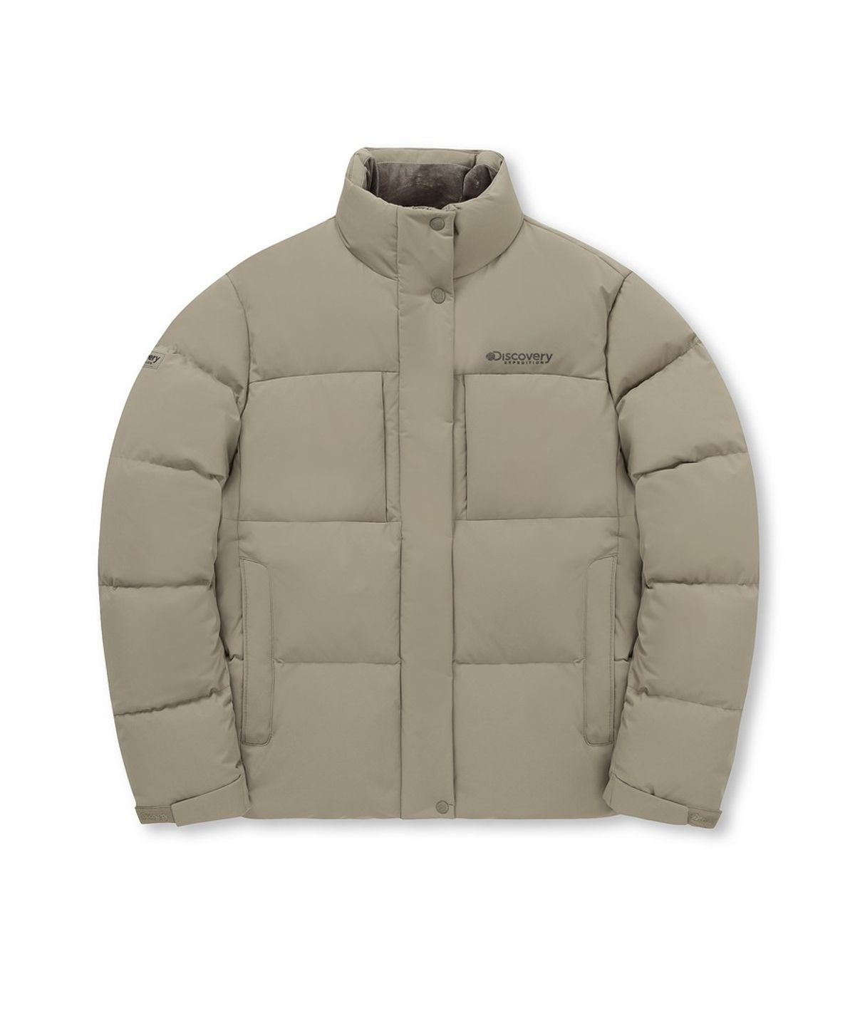 디스커버리 익스페디션(DISCOVERY EXPEDITION) 여성 레스터G 하이넥 구스다운 숏패딩 (BEIGE)