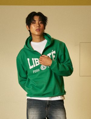 Liberte Zip up Hoodie GREEN