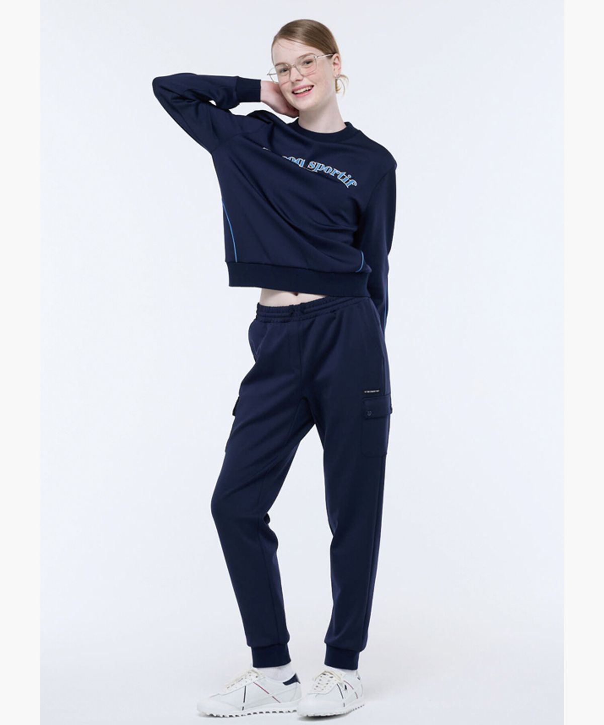 르꼬끄 골프(LECOQ GOLF) 여성 저지 스웻팬츠 (GQ322LPT97)
