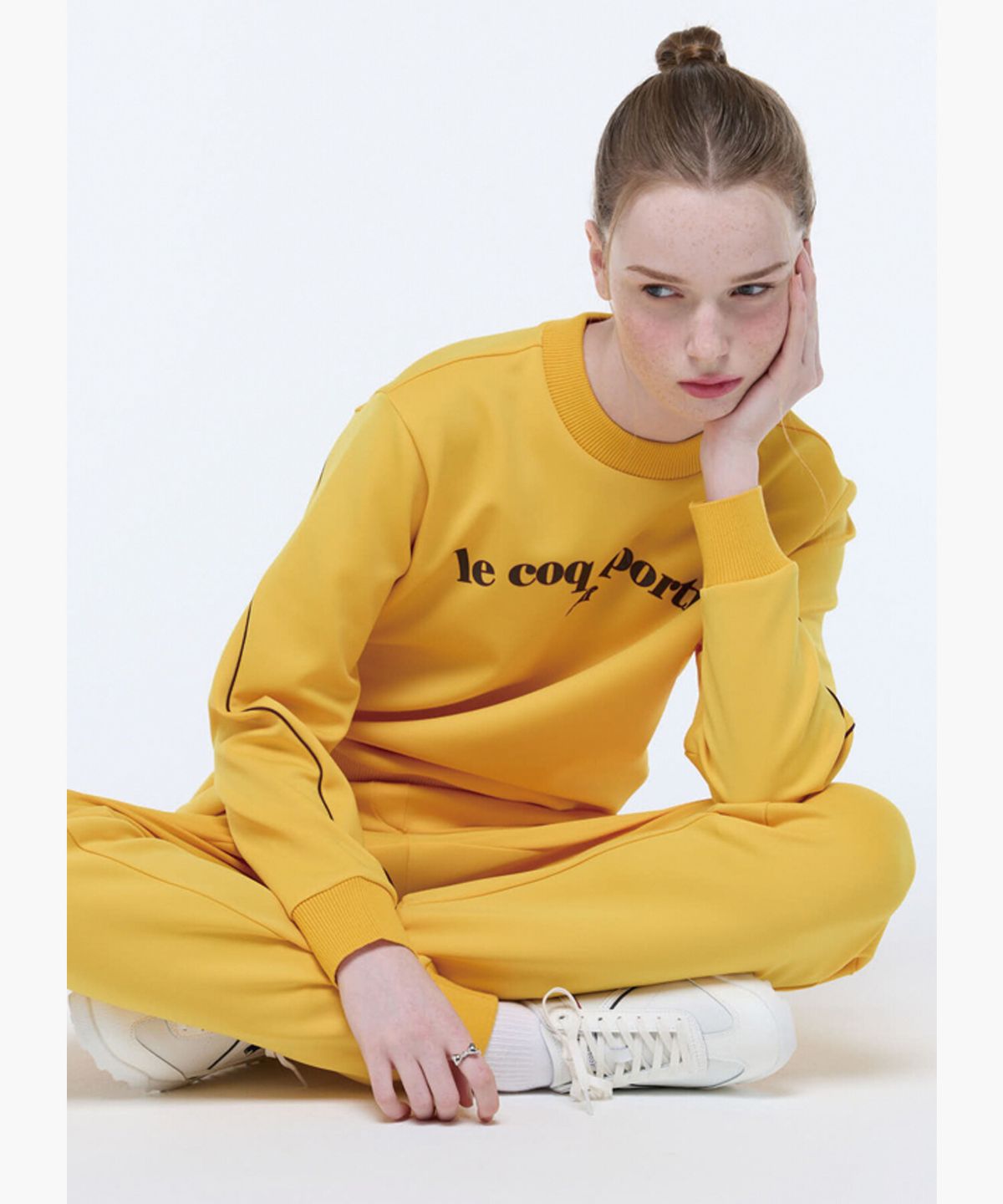 르꼬끄 골프(LECOQ GOLF) 여성 저지 스웻셔츠 (GQ322LRL97)