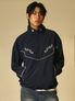 AMOU 60s Western Wind Breaker NAVY