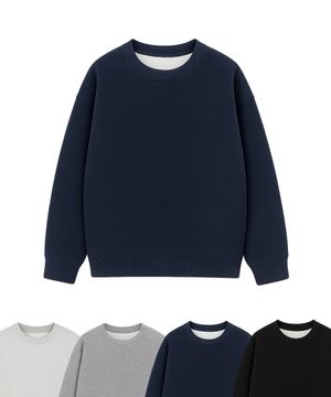 에센셜 크루넥 루즈핏 스웻 맨투맨 티셔츠 4Color