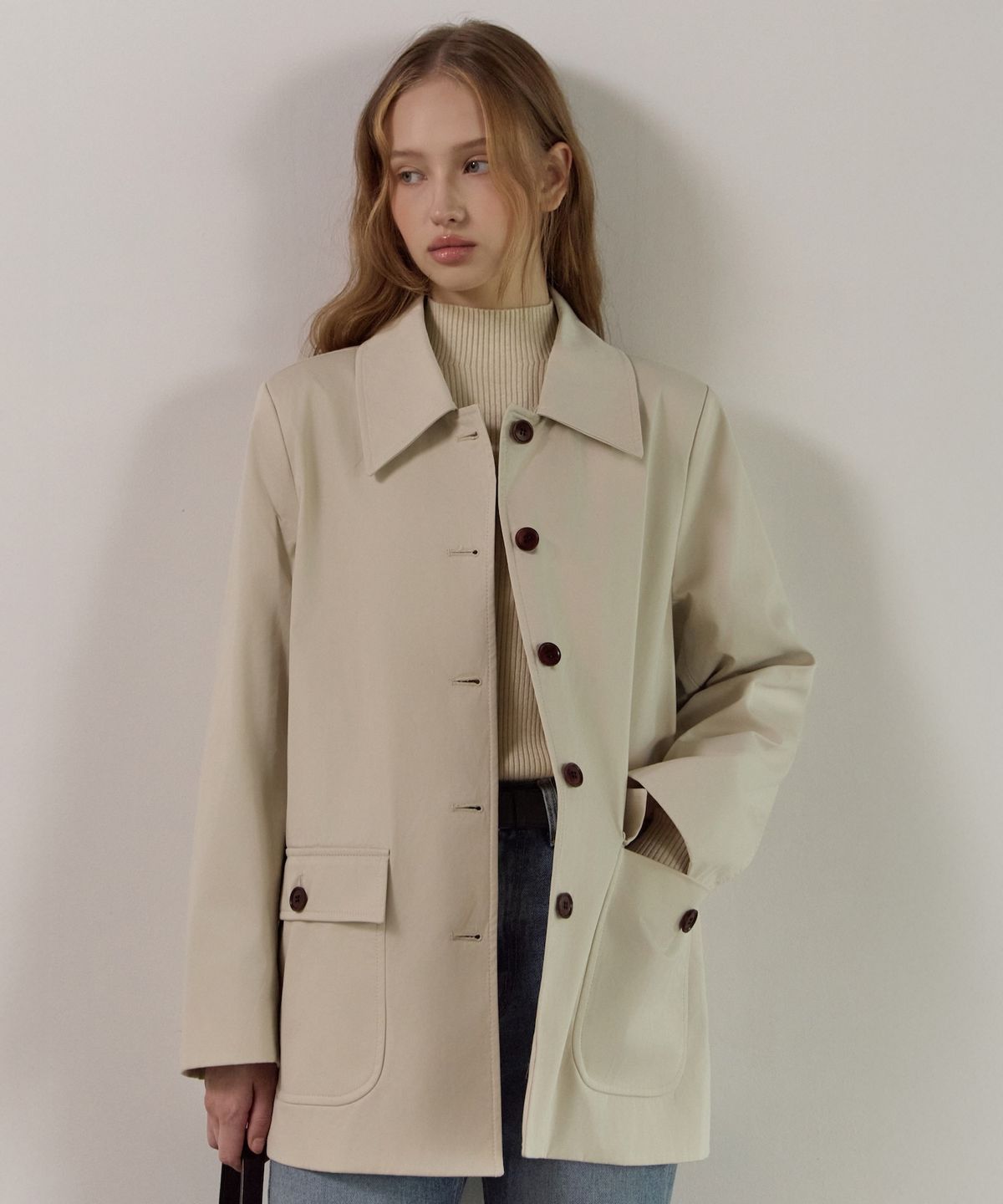 엘리오티(ELLIOTI) Cotton Half Coat_2Color